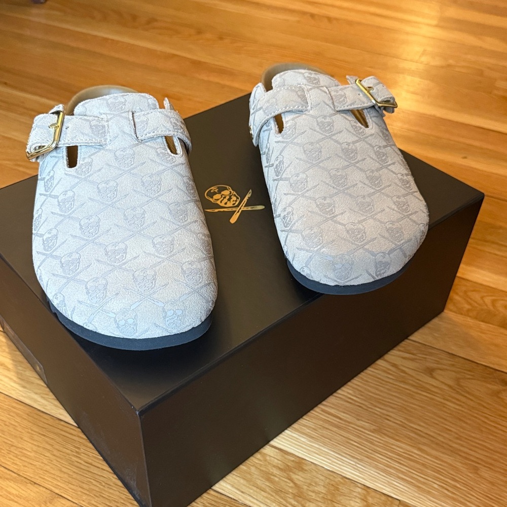 Surgeon Mule Taupe Monogram clogs, size 12